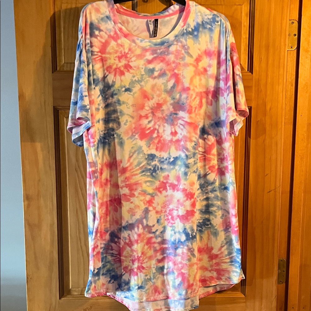 Colorful Tie-Dye Women's Top